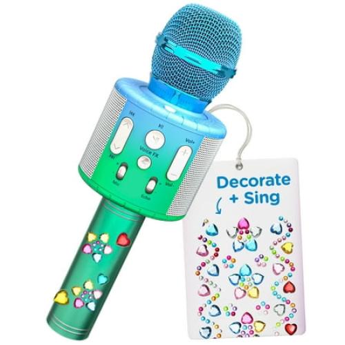 Pink Move2Play, Kids Karaoke Microphone | Personalize with Jewel Stickers | Birthday Gift for Girls, Boys & Toddlers | Girls Toy Ages 3, 4-5, 6, 7, 8  Years Old