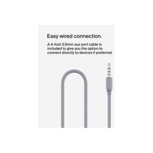 Color Blue Belkin SoundForm Mini - Headphones with mic - on-ear - Bluetooth - wireless, wired - 3.5 mm jack - blue