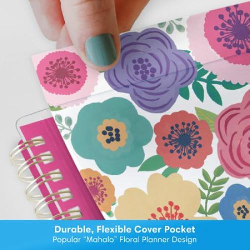 Blue Sky 2026-2027 Weekly and Monthly Academic Year Planner Calendar, July 2026 - June 2027, 8.5 x 11, Flexible Pocket Cover, Wirebound, Storage Pocket, Laminated Tabs, Mahalo