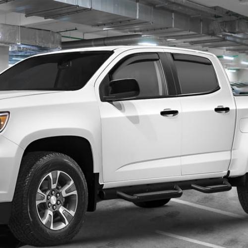 CLIM ART in-Channel Incredibly Durable Rain Guards for Chevrolet (Chevy) Colorado/GMC Canyon 2015-2022 Crew Cab, Original Window Deflectors, Vent Window Visors, Vent Deflector, 4 pcs. - 615082LP