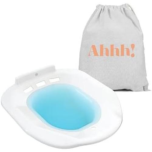 Sitz Bath for Toilet Seat - Sitz Bath for Postpartum Care and Hemorrhoids Saddle Soreness Inflammation & Tearing - Portable Sitz Baths - We Give A Sitz - Ahhh Soothic