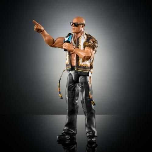 WWE Elite The Rock Action Figure, Series #115 6-inch Collectible with Articulation & Accessories