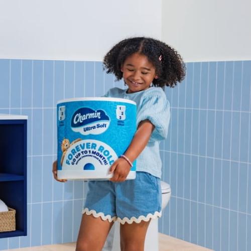 Charmin Toilet Paper Ultra Soft, Forever Roll Refill Rolls, 2-ply Bath Tissue, 3 Count