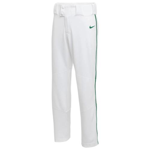 Nike Mens GSB Team Vapor Select Piped Pants White/Green Large