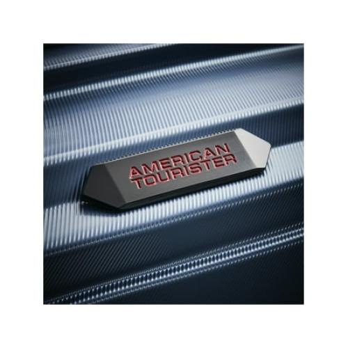 American Tourister Cargo Max 28 Hardside Large Checked Spinner Luggage Single Piece - Slate Blue *SMALL DENT ON TOP LEFT*