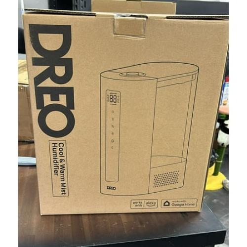 Dreo Size 6L Smart Humidifier for Bedroom Large Room, Warm & Cool Mist Humidifier, Top Fill, Run Time 60 Hours, High Precision Humidity Sensor and Indicator Light, Nursery, Plants, Works with Alexa, HM713S