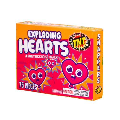 Set of 12 TNT Fireworks, Exploding Hearts 12 Pack Snaps