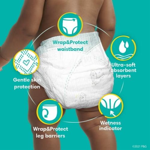 Pampers Swaddlers Soft and Absorbent Diapers, Size 5, 104 Count