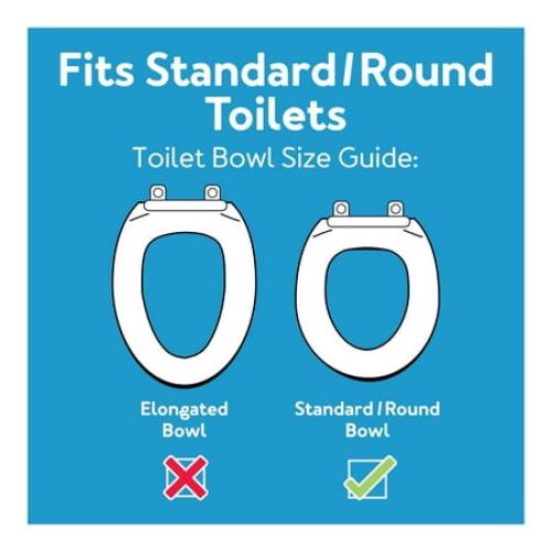 Carex 4.5 Raised Toilet Seat with Armrests, for Elongated and Round Toilets, Removable Handles, 300 lb Capacity