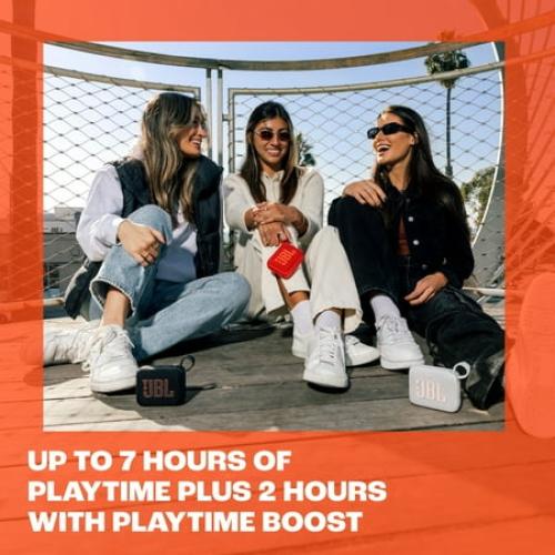 JBL Go 4 Ultra-Portable Waterproof Bluetooth Speaker, Blue