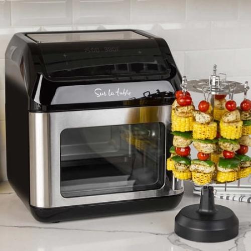 Sur La Table 13 qt Air Fryer, Black, Silver - Programable Settings