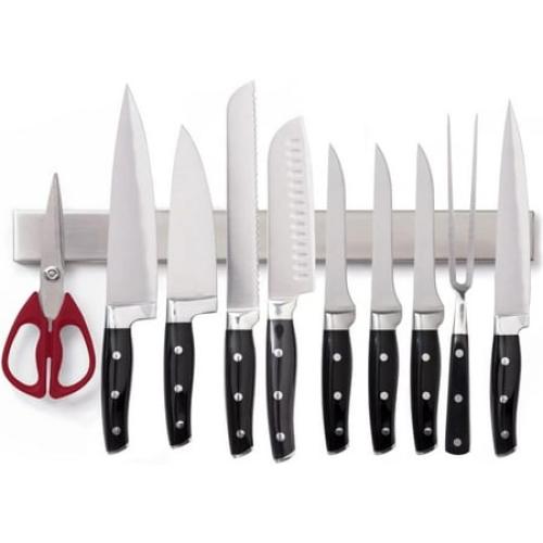 GORILLA GRIP Magnetic Knife Holder, 304 Stainless Steel Wall Mounted Magnet Strip for Knives, 24 Inch