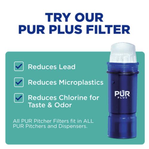 PUR 8-Cup Slim Water Filter Pitcher, Sandstone, PPT600F