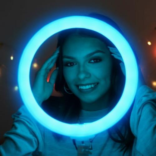 Vivitar 12 Full Color 3D Ring Light with Tripod and Adjustable Ball Head, Black