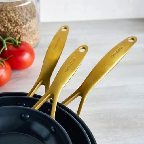GreenPan Jewel Ultra-Durable Pro Ceramic Non-Stick 3-Piece Fry Pan Set