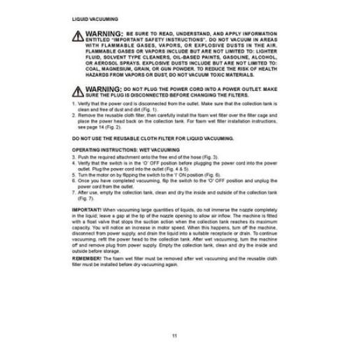 Hyper Tough 1.5 Gallon 2 Peak HP Poly Wet/Dry Vacuum, VH105 3502, New