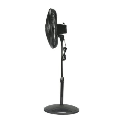 Lasko 16 Oscillating Adjustable Pedestal Fan with 3-Speeds, S16500, Black