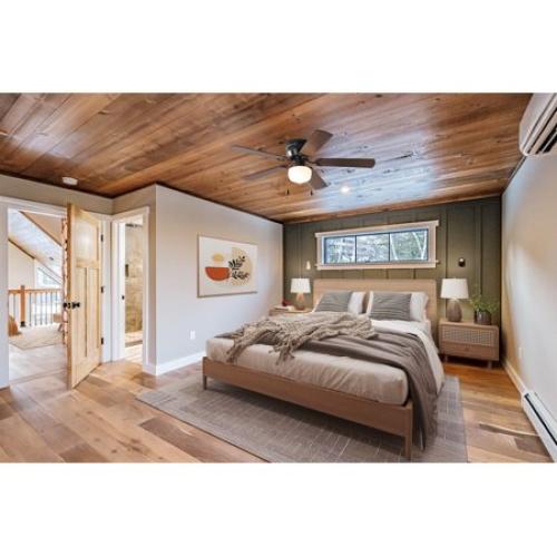 Mainstays 52 inch Hugger Indoor Ceiling Fan with Light Kit, Black, 5 Blades,, Reverse Airflow