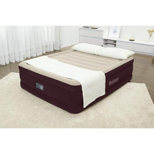 Bestway Maroon 20 Queen Air Mattress with Built-in Pump
