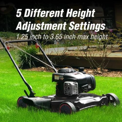 Hyper Tough 20-inch 125cc Gas Push Walk Behind Mower with Briggs & Stratton Engine