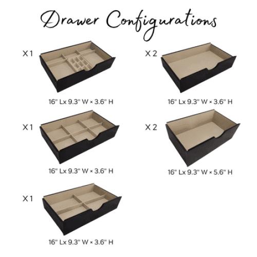 Hives & Honey Port Elegant Charcoal Jewelry Armoire: Freestanding, Lockable Wooden Cabinet for Women ***WHITE***