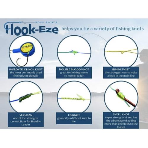 HookEze Fishing Knot Tying Tool (Twin Pack)