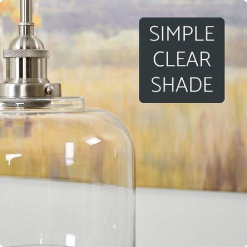 Kira Home Beech 9 Glass Shade, Replacement Glass, 1-5/8 Fitter Opening for Threaded Medium Base Socket, 8 x 8.75