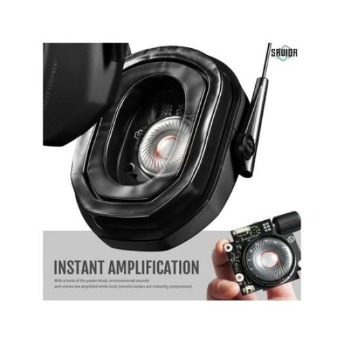 Savior Equipment Apollo Electronic Sound Suppressor, Black, Collapsed: 5.5 x 5.5 x 4