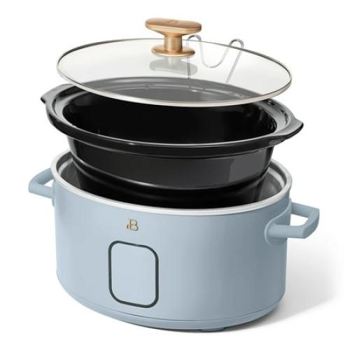 Beautiful 6 Qt Programmable Slow Cooker, Cornflower Blue by Drew Barrymore