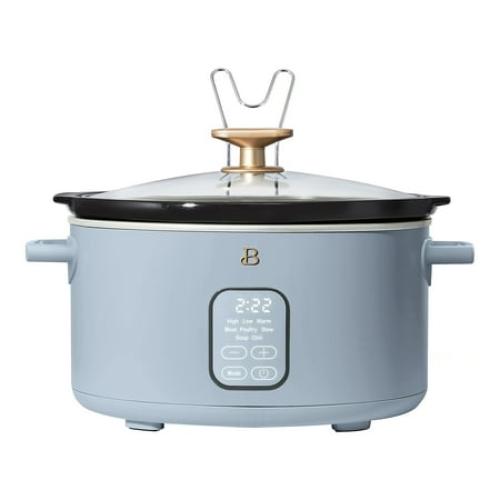 Beautiful 6 Qt Programmable Slow Cooker, Cornflower Blue by Drew Barrymore
