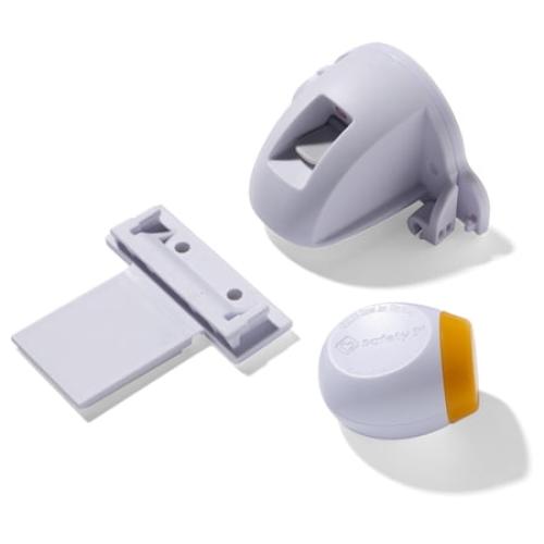Safety 1st Secure-to-Explore Adhesive Magnetic Locks 2 Locks/1 Key, White