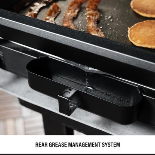 Blackstone E-Series 17 Electric Tabletop Griddle with Hood, Black