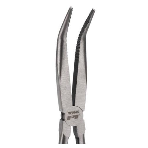 Performance Tool W1045 11-Inch Long Reach 45-Degree Bent Long Nose Pliers, Black