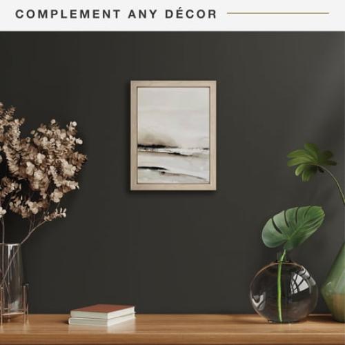 MCS Canvas Float Frames 16x20 Frame, Black Frame for Finished Canvases, Vertical & Horizontal Wall Hanging Large Frame with Adhesive for Canvas Paintings (1-Pack)