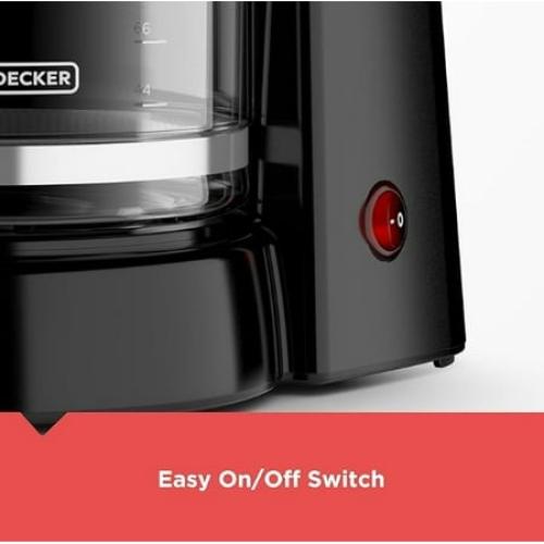 BLACK DECKER 12-Cup Switch Coffee Maker, Easy Pour Carafe, Removable Filter Basket, Permanent Filter
