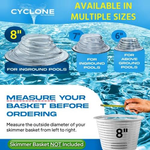 8 Cyclone - Turbo Charges Pool Skimmer Water Flow
