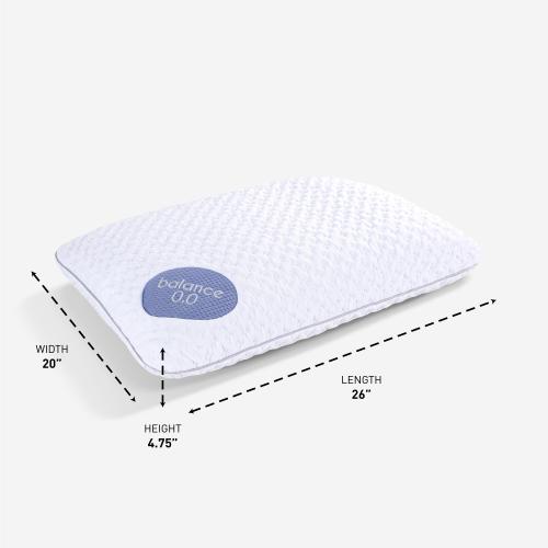 BEDGEAR Balance Performance Pillow - Size 1.0, 2.0 and 3.0 - Firm Support Pillow for Neutral/Warm Sleepers - High Loft
