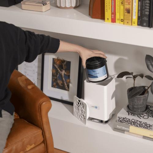 ScentAir Whisper HOME Diffuser – Sleek Ultra-Quiet System for Home, Adjustable Scent Settings, White