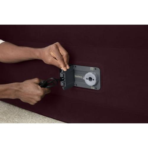 Bestway Maroon 20 Queen Air Mattress with Built-in Pump