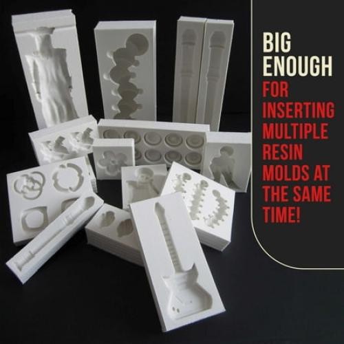 5 Gallon (20 Liters) Pressure Pot Tank for Resin Casting - Heavy Duty Powder Coated Pot with Air Tight Clamp On Lid, Caster Wheels, Regulator, Gauge - Use for Curing Resin in Casting Molds