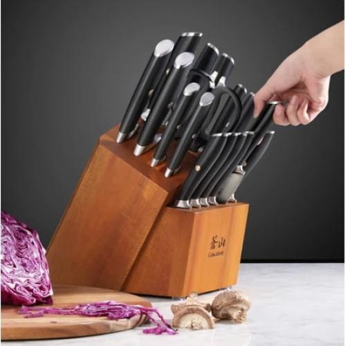 Cangshan L Series 17 Piece German Steel Forged Knife Set (Black)