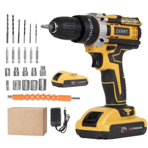 Electric Tool Lithium Electric Drill Electric Screwdriver Hand Drill Tool Set Multifunctional Accessory Box Packaging Practical