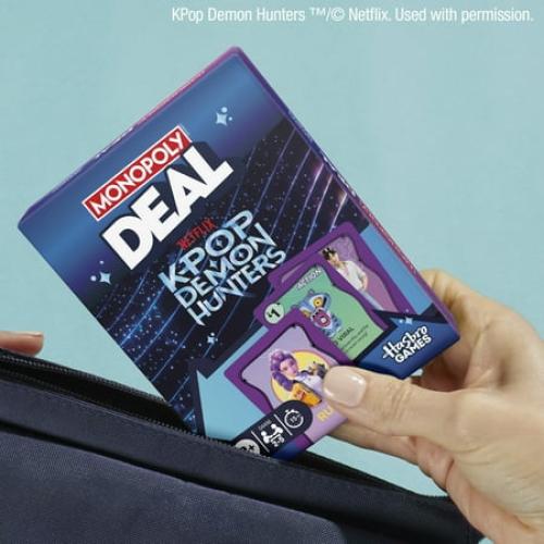 Monopoly Deal: KPop Demon Hunters Card Game, 15 Mins., Family Games for Kids and Teens, Ages 8 and up