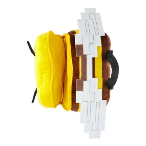 Minecraft Boys Bee Plush Backpack, 12.5 Yellow