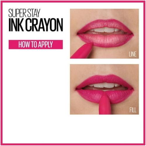 Maybelline Super Stay Ink Crayon Lipstick, Matte Longwear Lipstick Makeup, Seek Adventure, 0.04 oz.