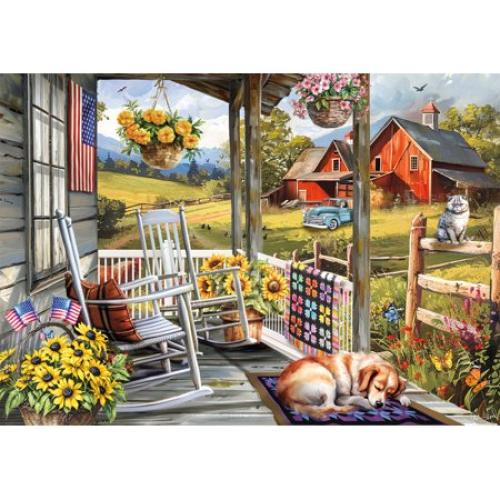 Buffalo Games Mr. Grumpy Grey 500-Piece 21.25 x 15-Inch Interlocking Jigsaw Puzzle for Adults Ages 14