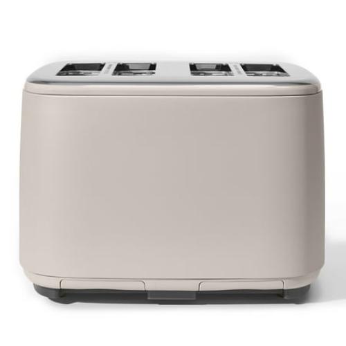 Beautiful 4-Slice Toaster with Touch-Activated Display, Porcini Taupe by Drew Barrymore