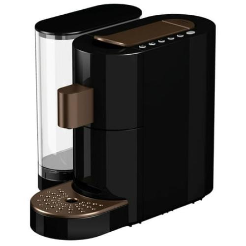 K-fee Twins II Single Serve Coffee and Espresso Machine (Black/Copper) | Starbucks Verismo* Compatible