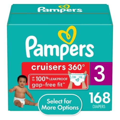 160 Pack of Size 3 Pampers Cruisers 360 Diapers Size 3, 168 Count (Select for More Options)
