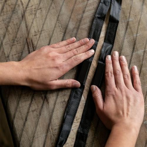 Duck Brand 86 in. x 39 in. Hands-Free Magnetic Mesh Screen Door